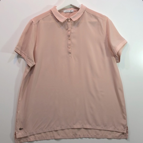 LACOSTE POWDER PİNK WOMEN SPORTS T - SHİRT - Picture 1 of 4